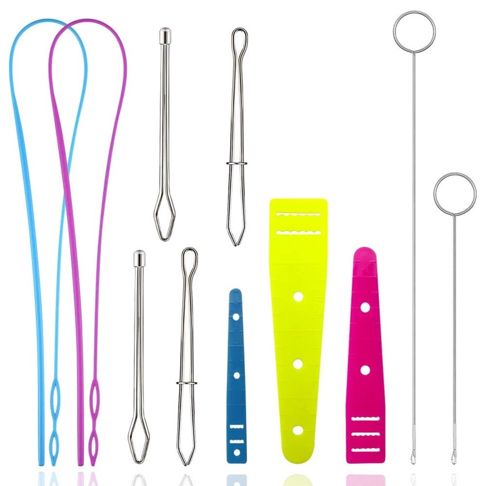 Drawstring Threader Replacement Set Sewing  Turn Fabric Threader Tools for8923