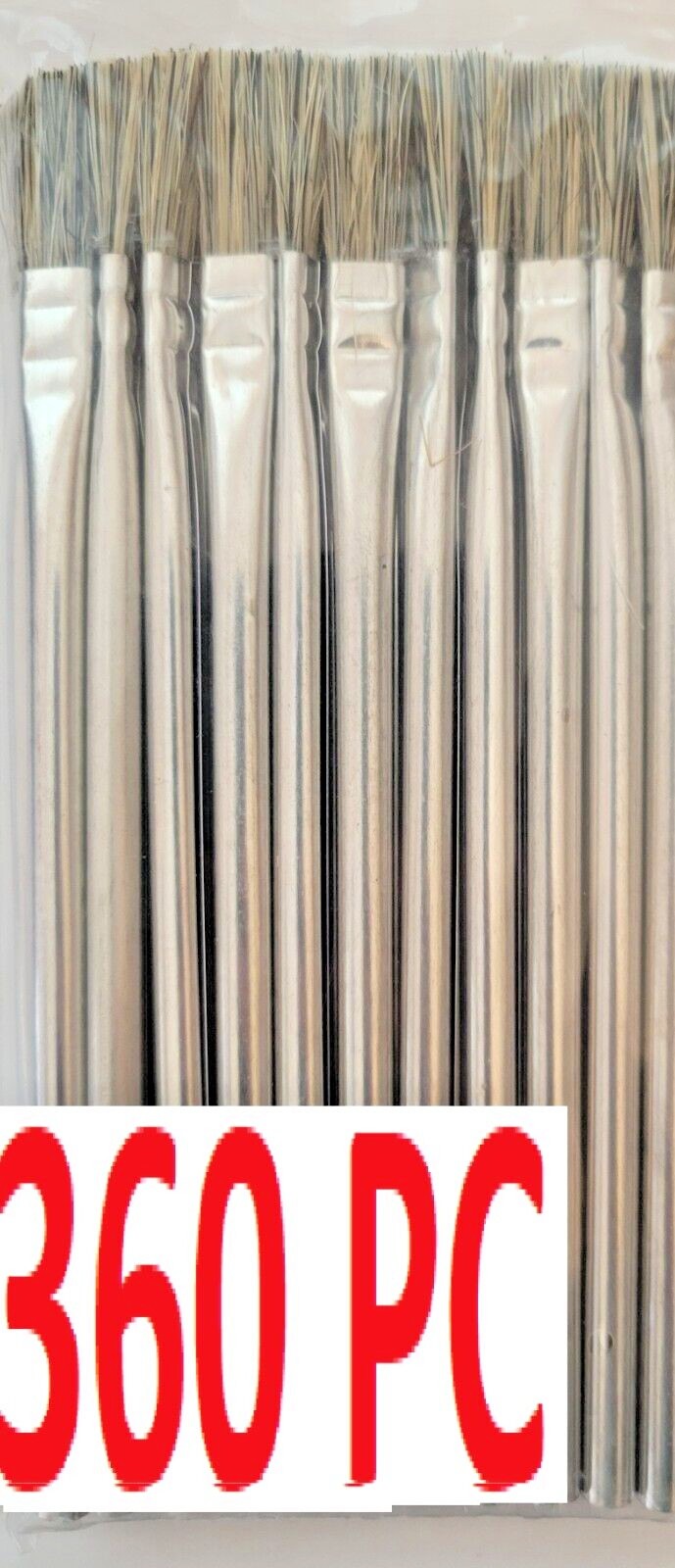 360 Piece 3/8 in. Horsehair Bristle Acid Shop Hobby Brushes Glue Oil Flux