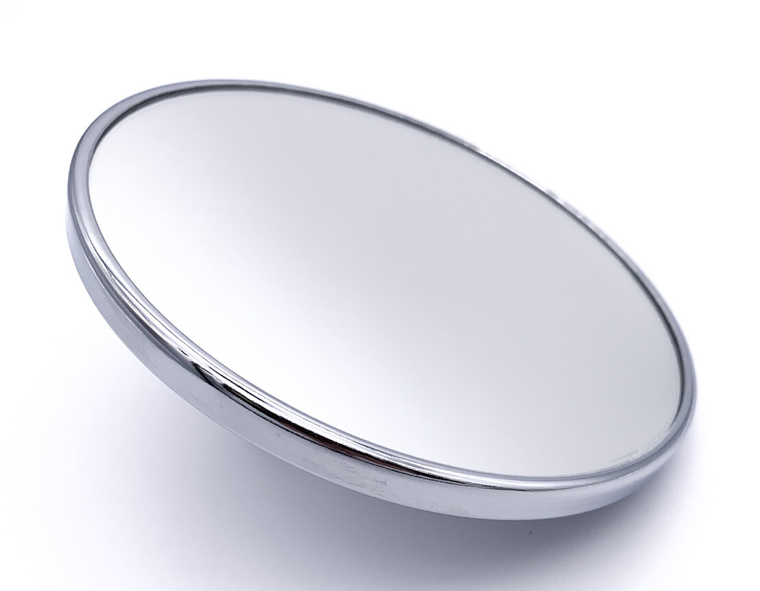 Chrome Smooth 5" Flat Side View Mirror Head Chevy C10 Model A Ford Hinge