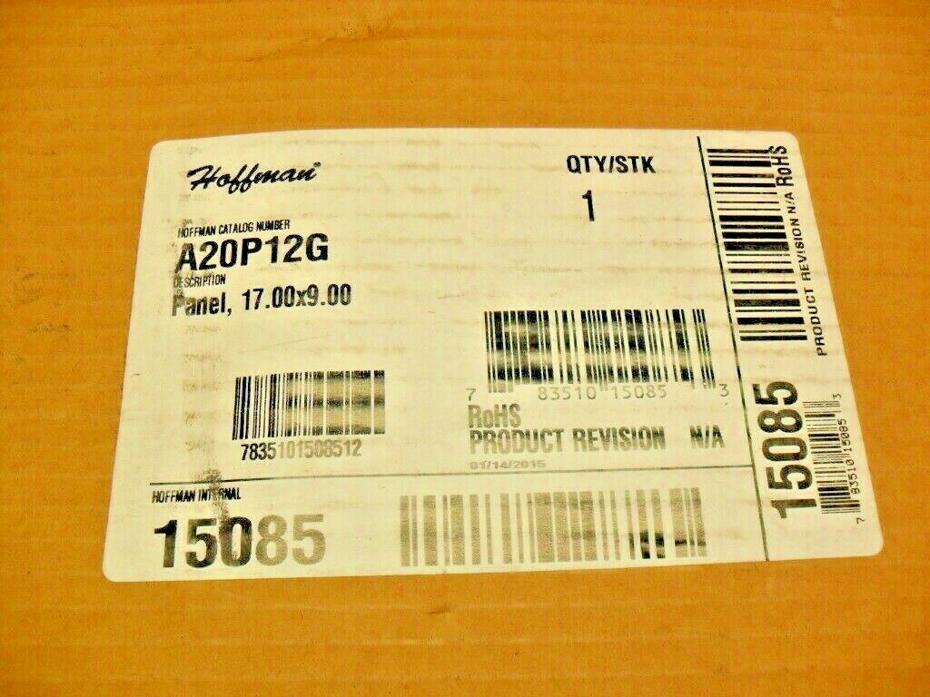 Hoffman  A20P12G 17.00 x 9.00; fits 20x12; Steel - 15085 new sealed