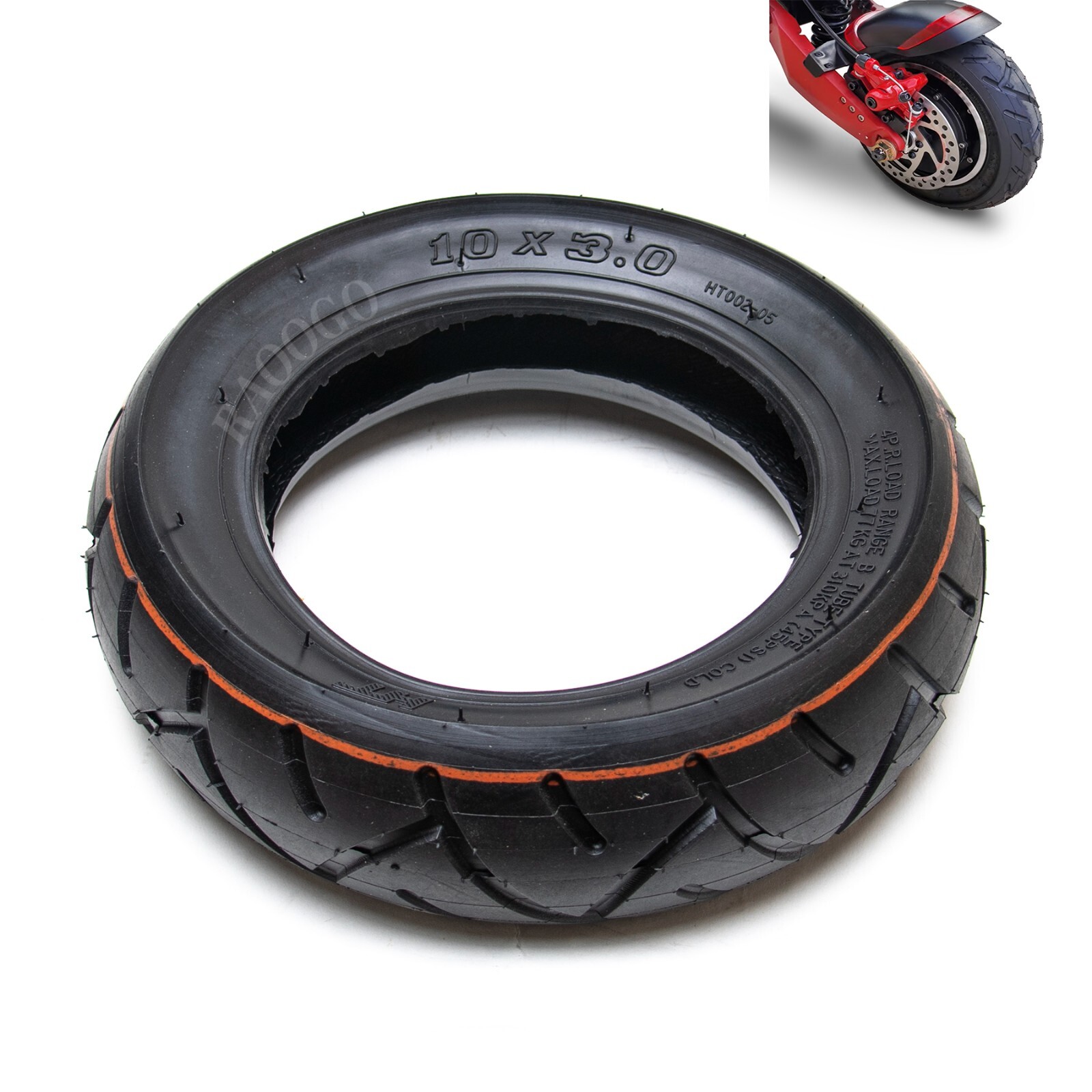 10 inch 10x3 Tire &Tube  fit 10x2.5  Electric Scooter Reat & Front