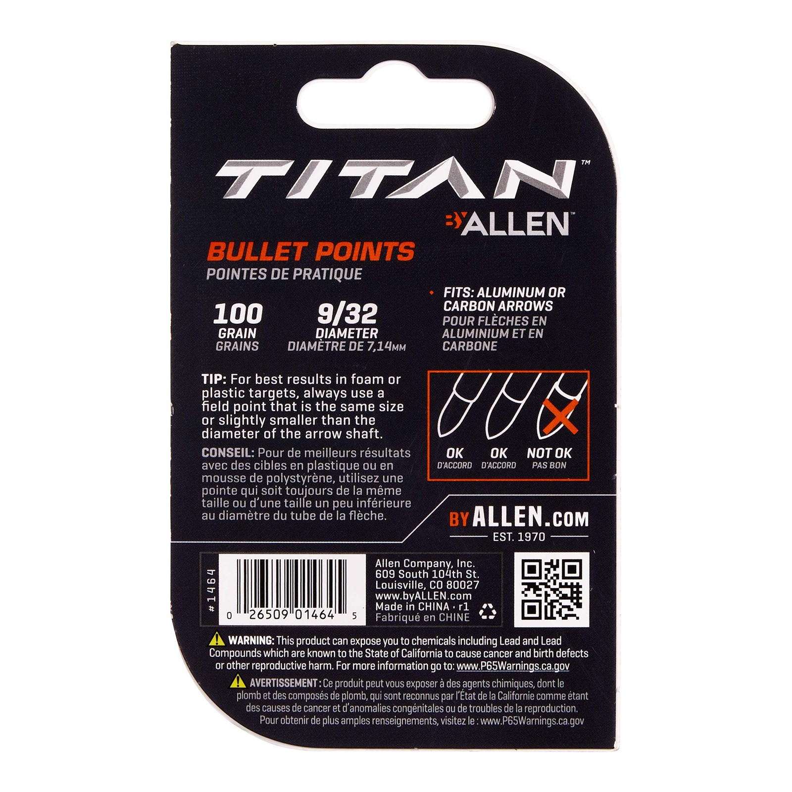 Allen Company Archery Bullet Points - Soft Arrow Tips for Target Practice -...