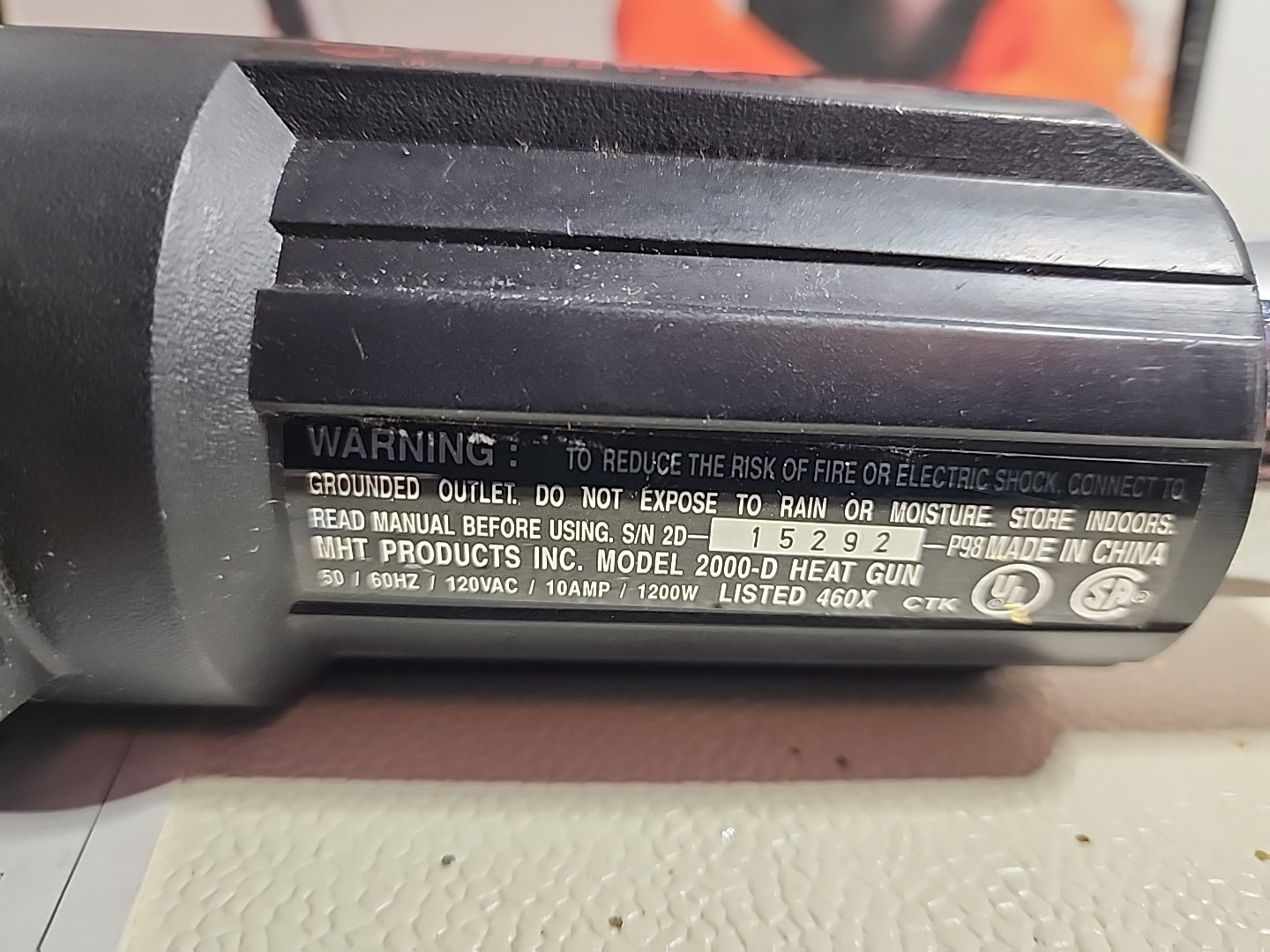 Milwaukee Variable Temperature Heat Gun, Model# 2000D (G)