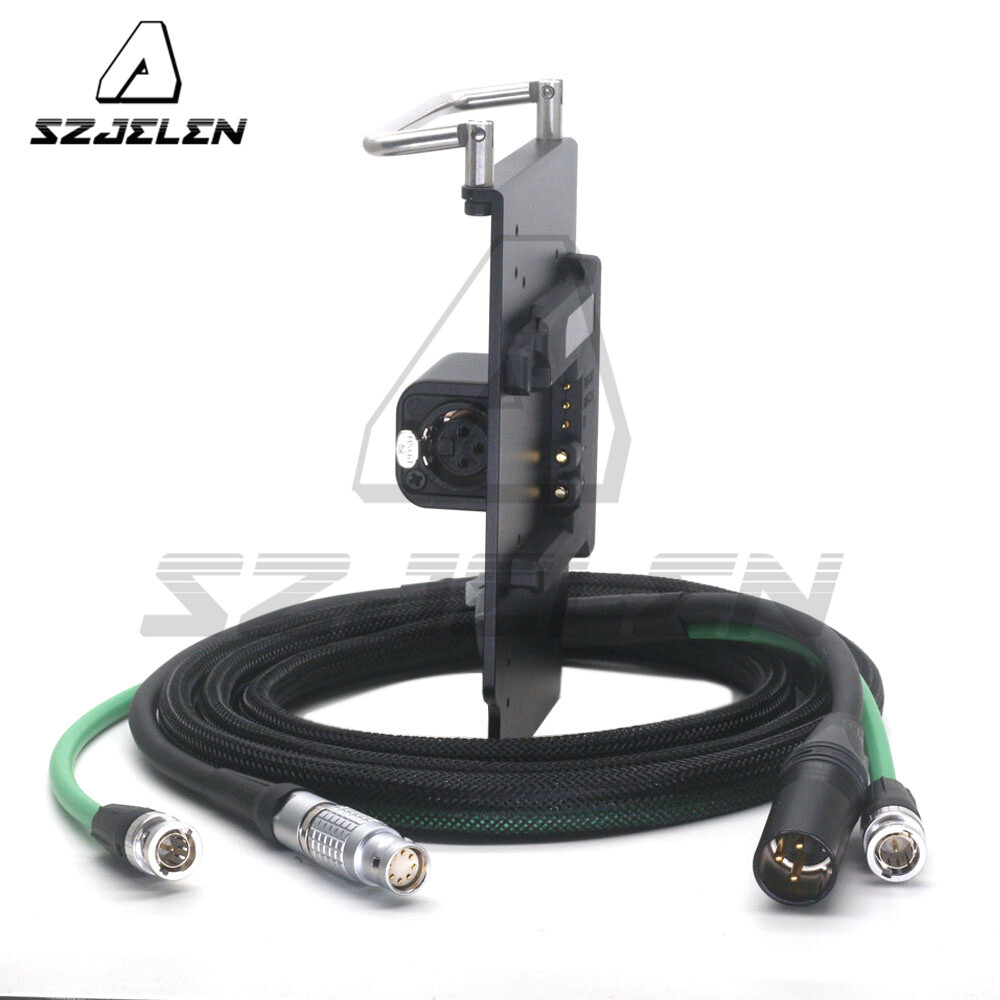 B-mount To XLR 3pin Power Output Handle Fixing Plate for ARRI S35 Mini/Mini LF