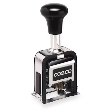 Cosco 038731 Self-Ink Number Machine Stmp, 18 Font