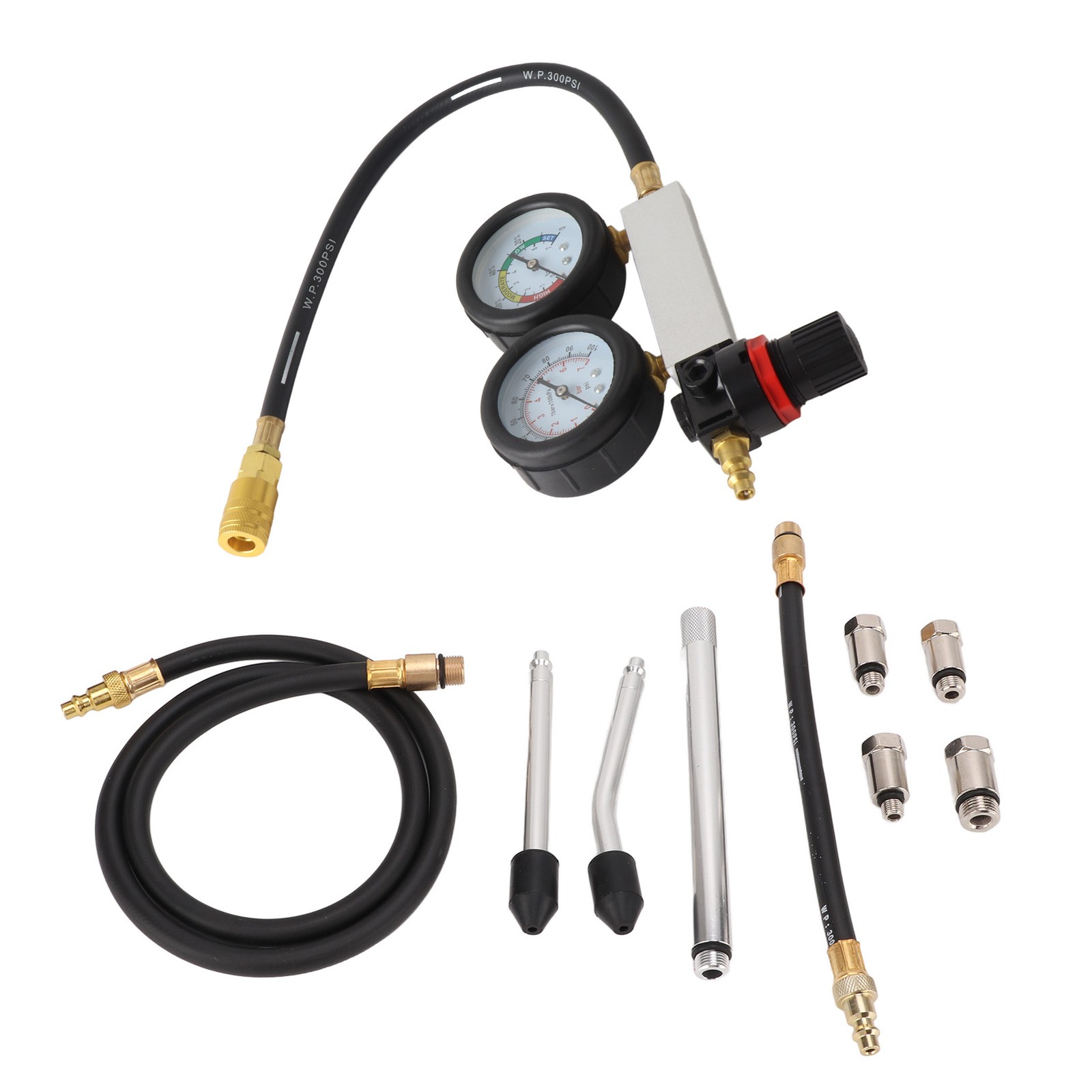 Cylinder Leak Down Tester Gasoline Engine Compression Gauge Detecting Accessory