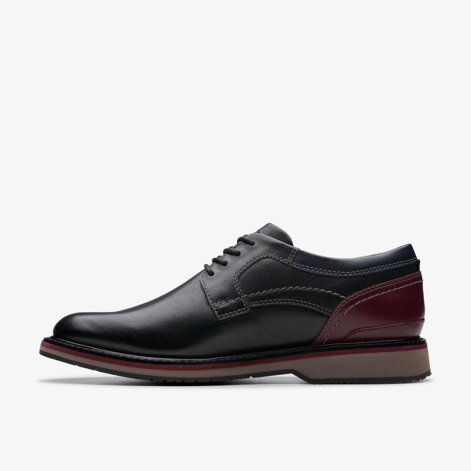 Clarks Men's Monahan Plain Black Leather 26179976