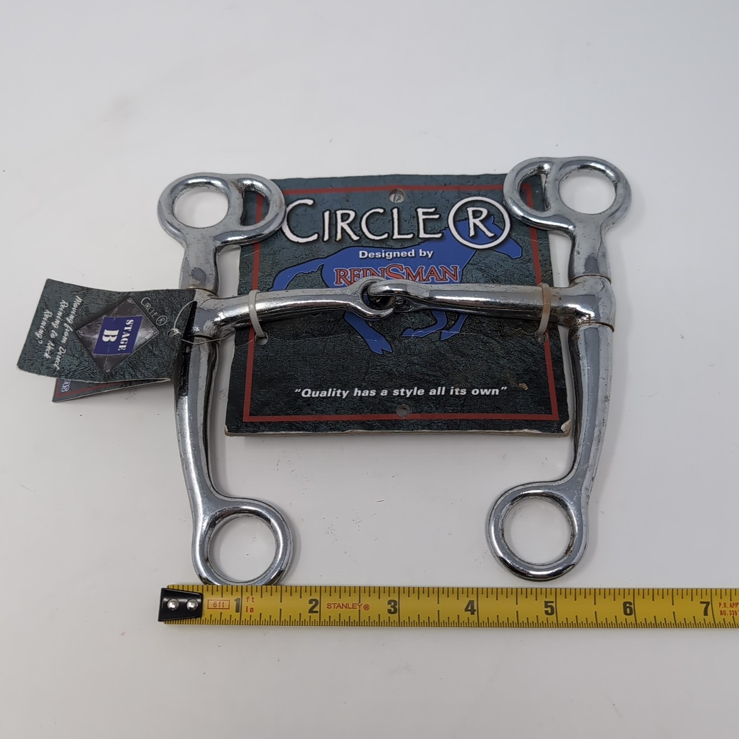 Reinsman Circle R - Tom Thumb Smooth Nickel Snaffle Horse Bit CR428 NEW NWT