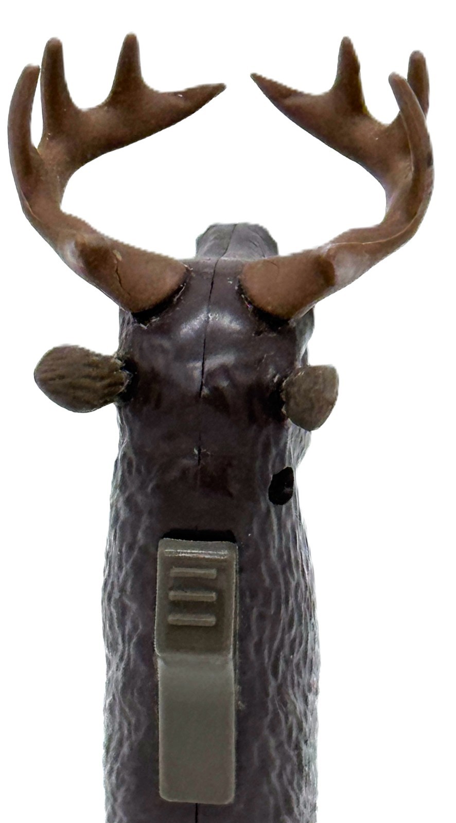 Refillable Buck Deer Head w/ Rubber Antlers Decorative Flame Lighter 🦌🦌