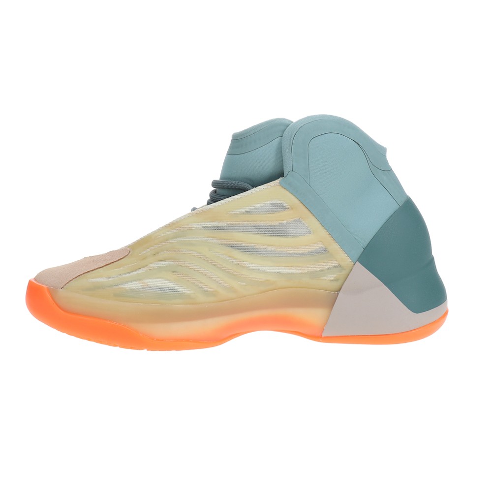 adidas Yeezy Quantum Basketball Mens Beige, Blue, Orange Sneakers Athletic Sho