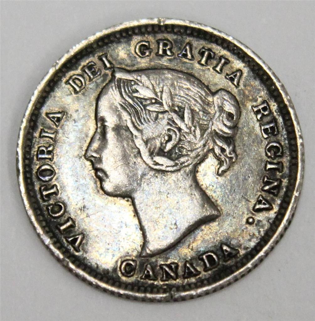 1888 Canada 5 cents