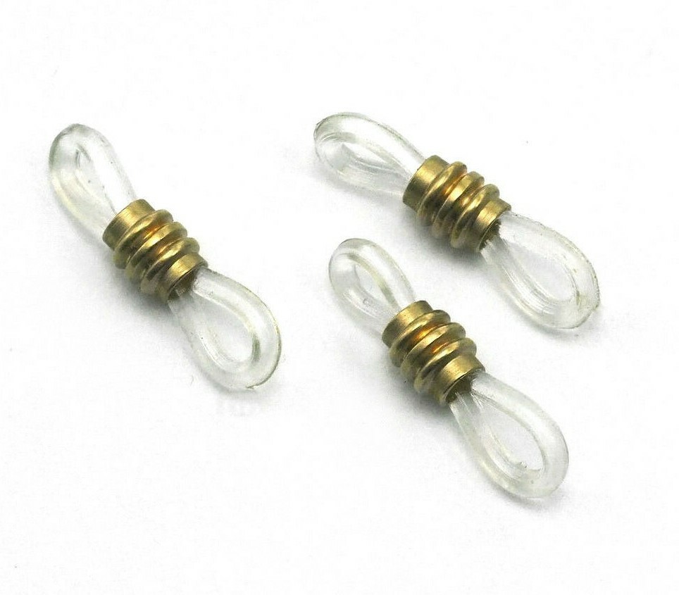 Rubber Glasses Chain Holders - Replacement Loops - Four Spare Glasses chain ends