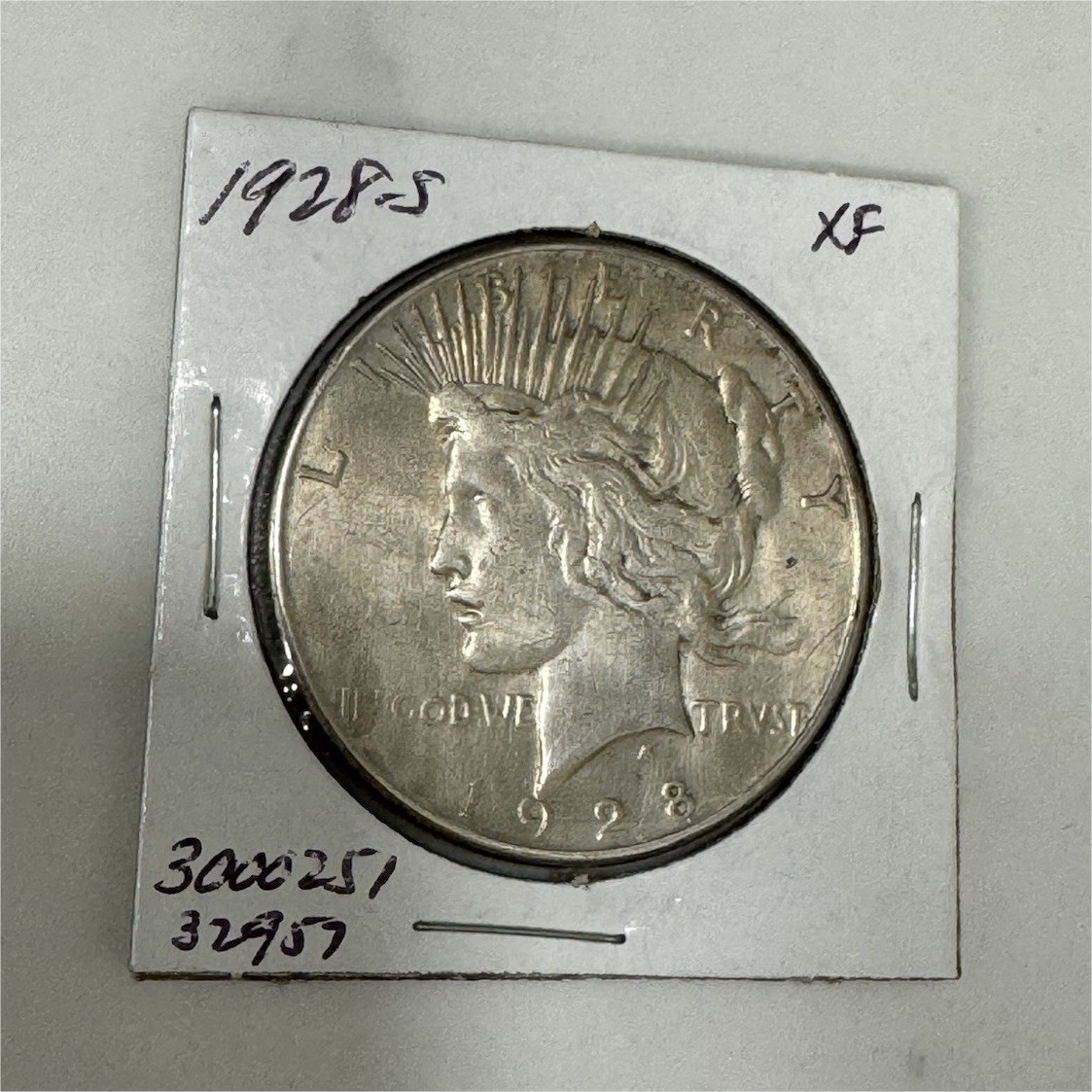 1928-S Peace Silver Dollar XF Key Date Raw 90% Silver $1