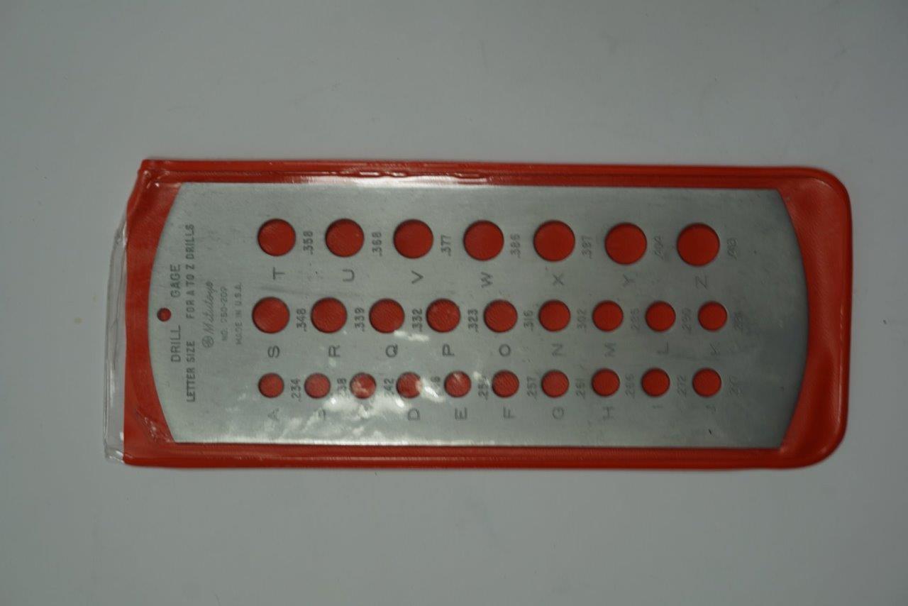 NEW Mitutoyo Letter size Drill Gage A-Z drills. No 950-209. Made in USA