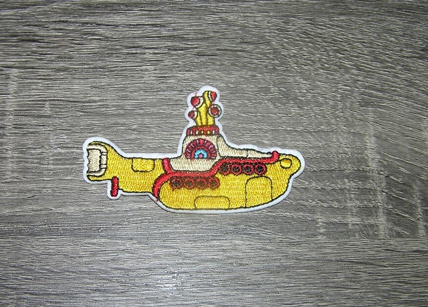 The Beatles Patch Yellow Submarine 60s Classic Rock Iron On Patch 3.5" x 2"
