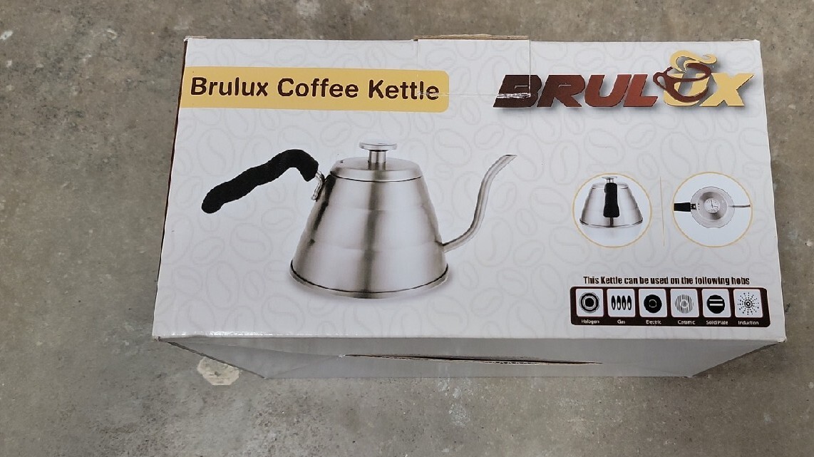 Brulux Coffee Kettle with Outstanding Thermometer 1 LITER CAPACITY