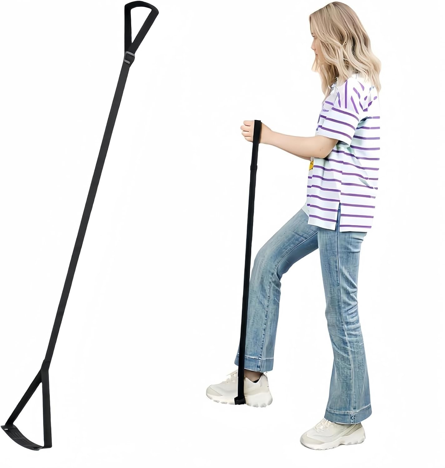 Rigid Leg Lifter for After Knee Surgery, Extra Long Lifters Elderly,...