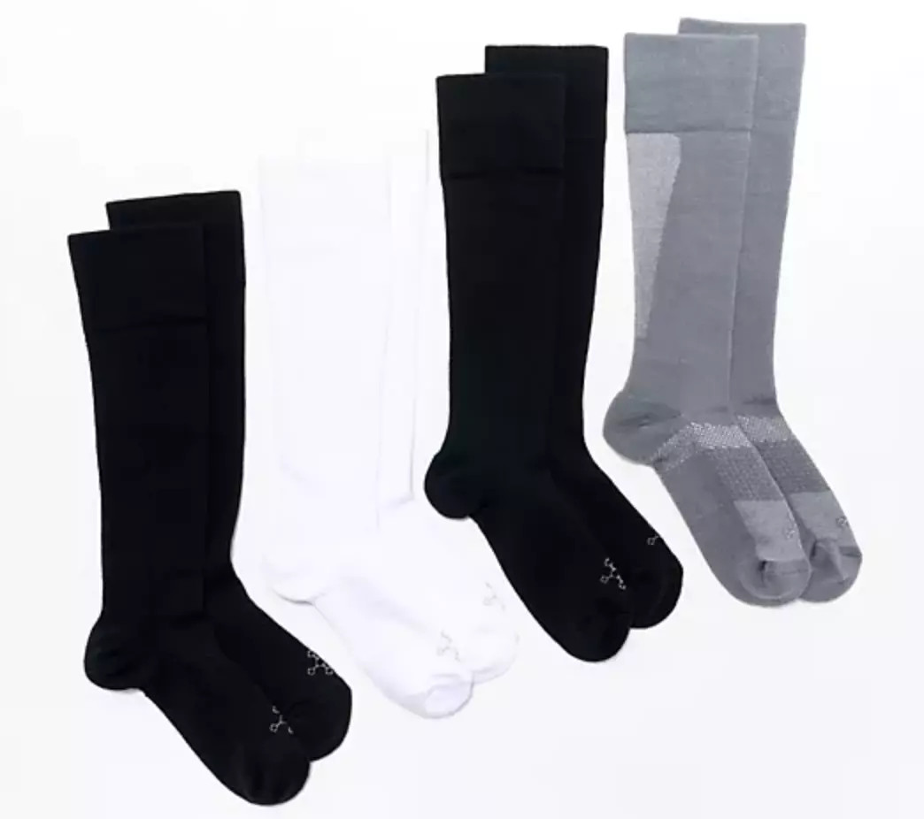 Tommie Copper 4PK UltraTemp UltraGuard Over The Calf Socks XL X-Large