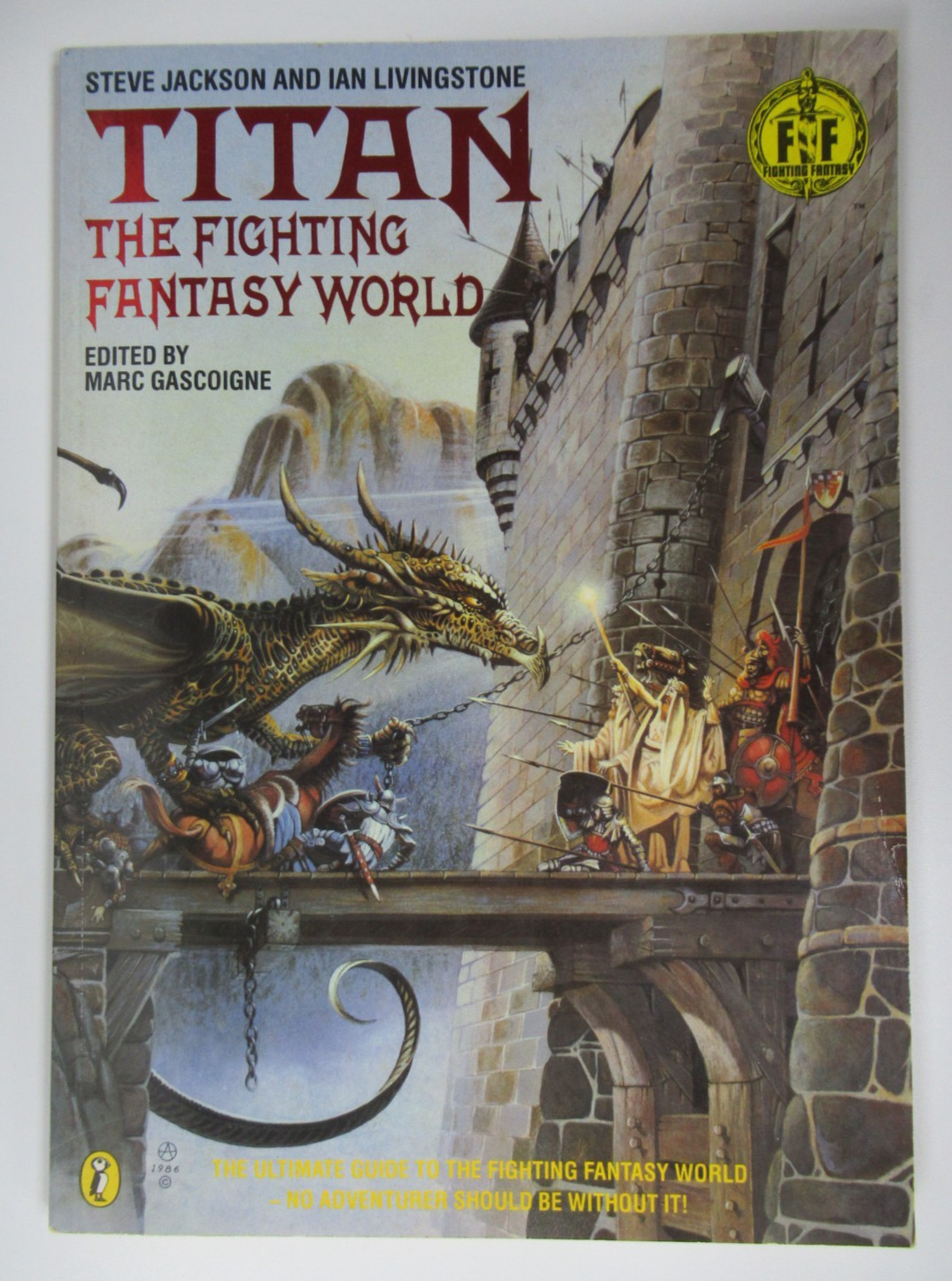 1986 Titan: The Fighting Fantasy World - Steve Jackson Ian Livingstone Puffin
