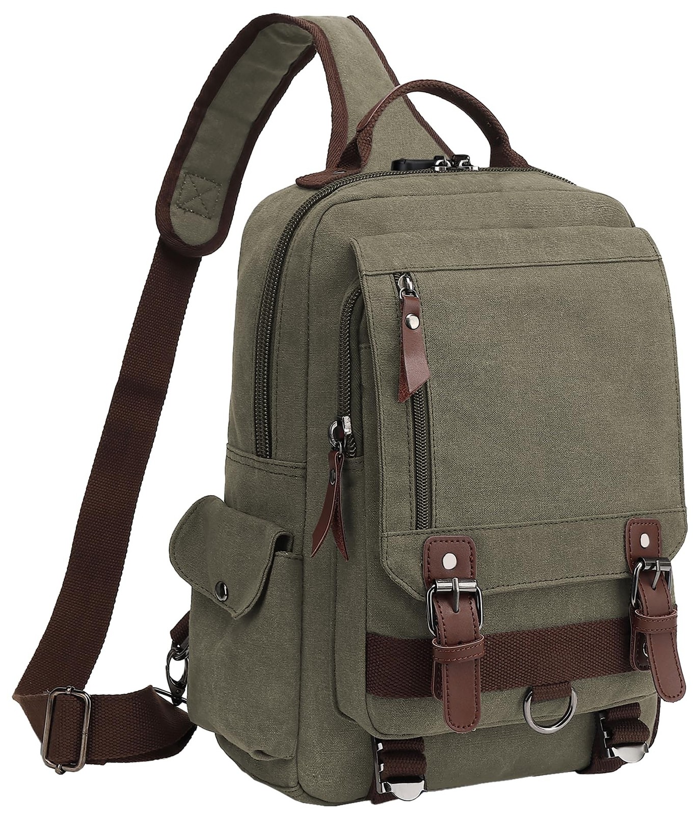BASICPOWER Laptop Sling Bag for Men Women, Sling Backpack Crossbody Bag Fits ...