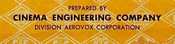 AUDIO POWER CONVERSION CHART CINEMA ENG. CO. AEROXOX CORP. -E13-G