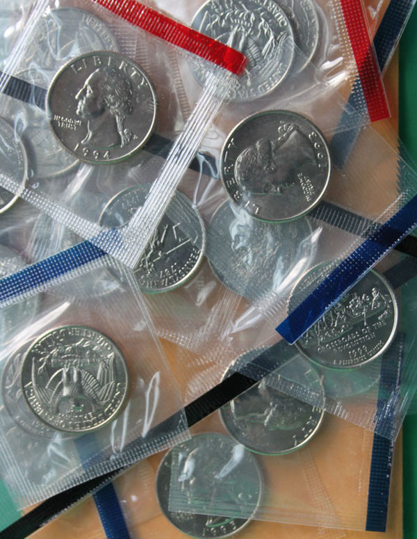 1990 thru 1998 Washington Quarters 18 P and D Uncirculated Coins Mint Set UNC