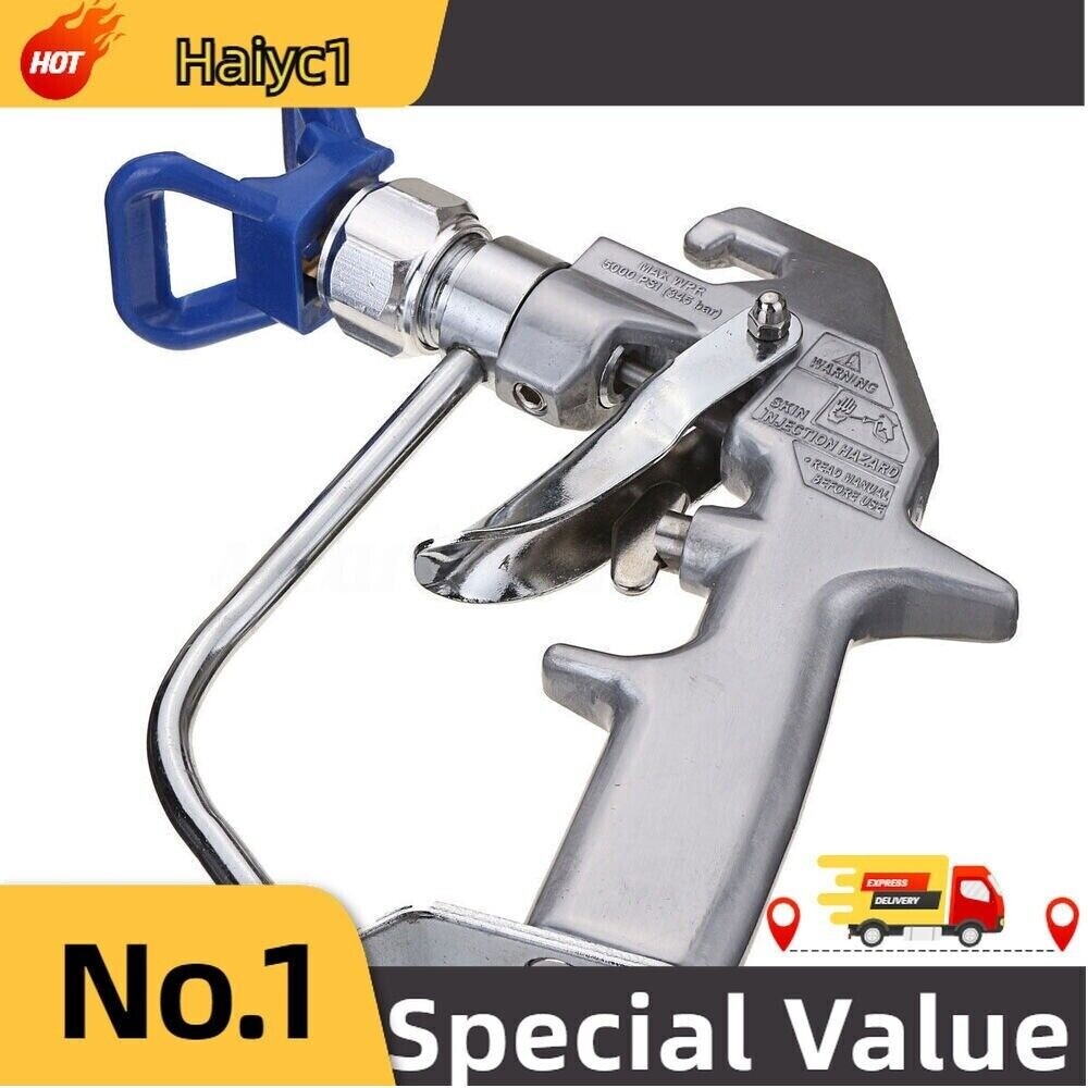 Aftermarket 5000PSI Silver Airless Spray Gun 246240 with Guard Free shipping
