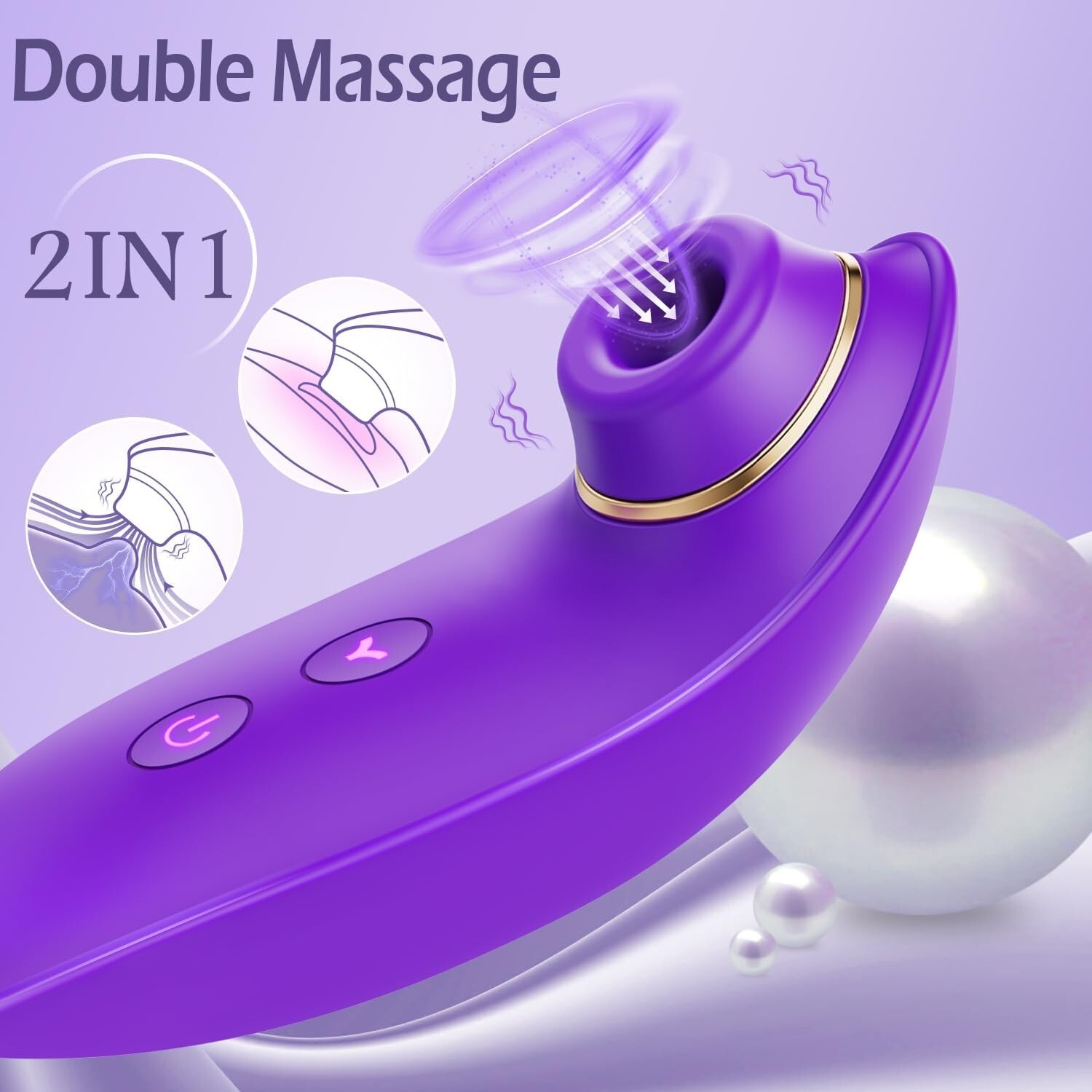 Clitoral Sucking Vibrator for Clit Nipple Stimulation with 9 Suction Modes