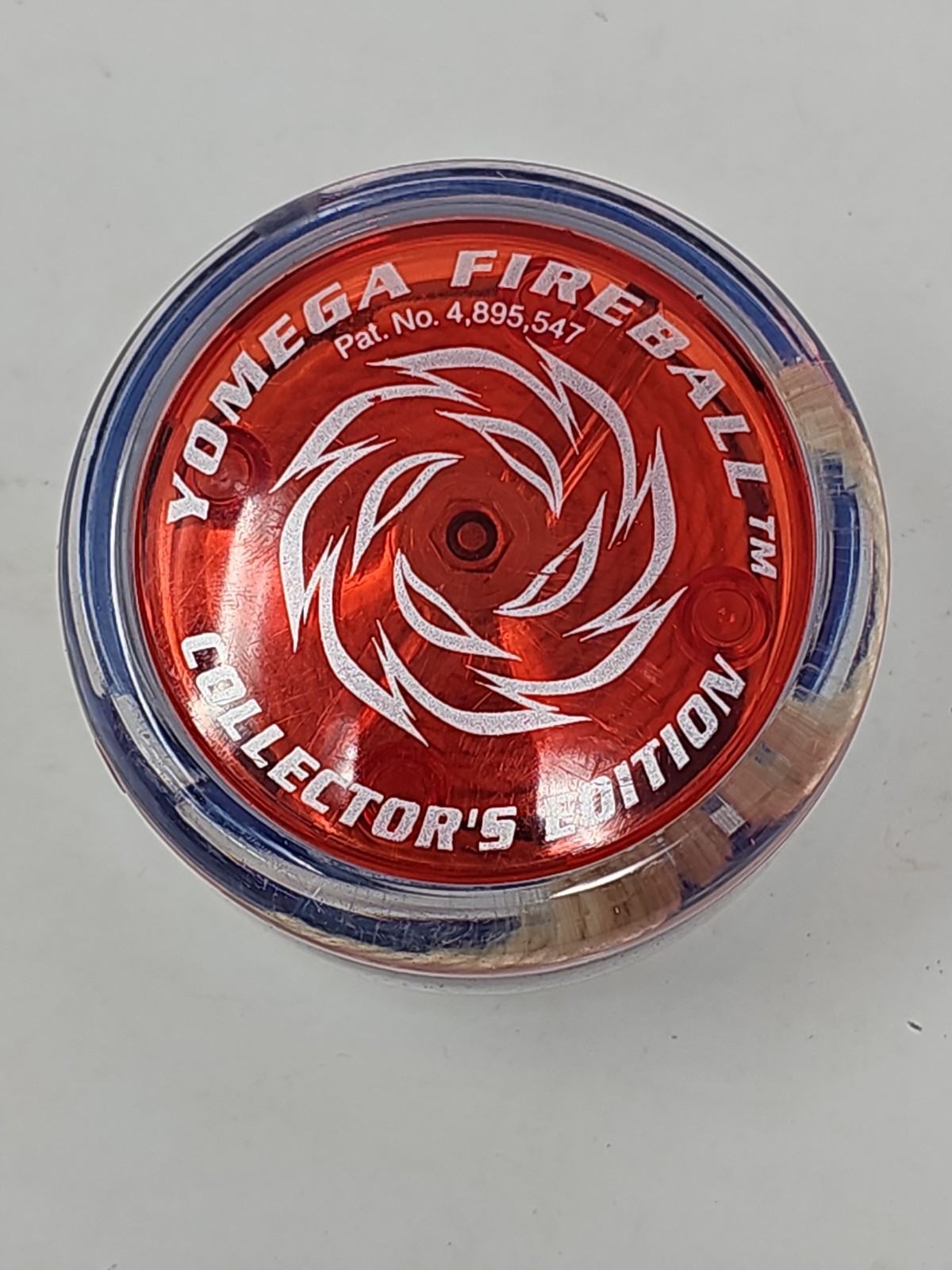 Yomega Fireball Yo-Yo Collectors Edition Red Blue Pat 4895547 Vintage B12