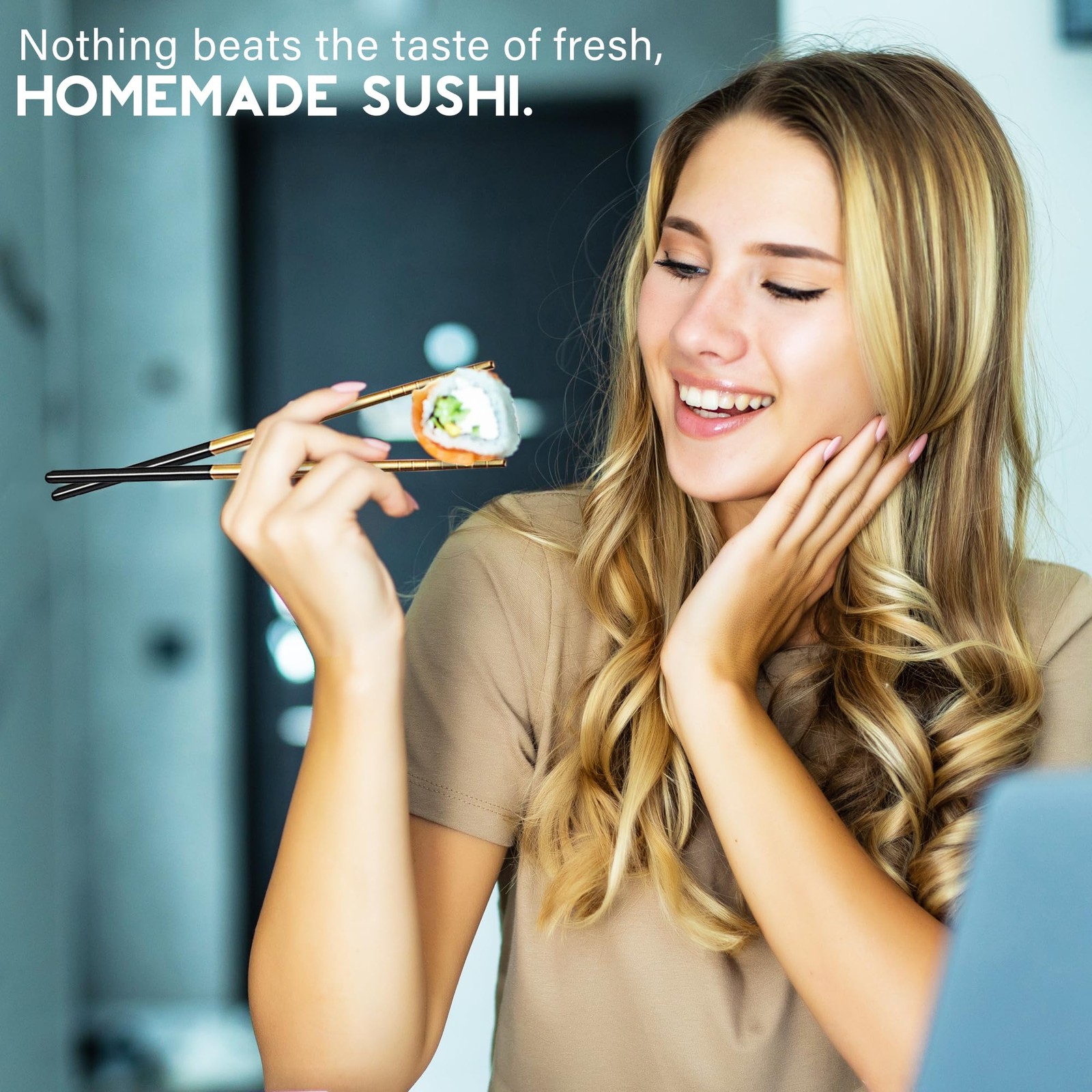 CraftZee Sushi Making Kit - Complete Maker with Bazooka Red/Black