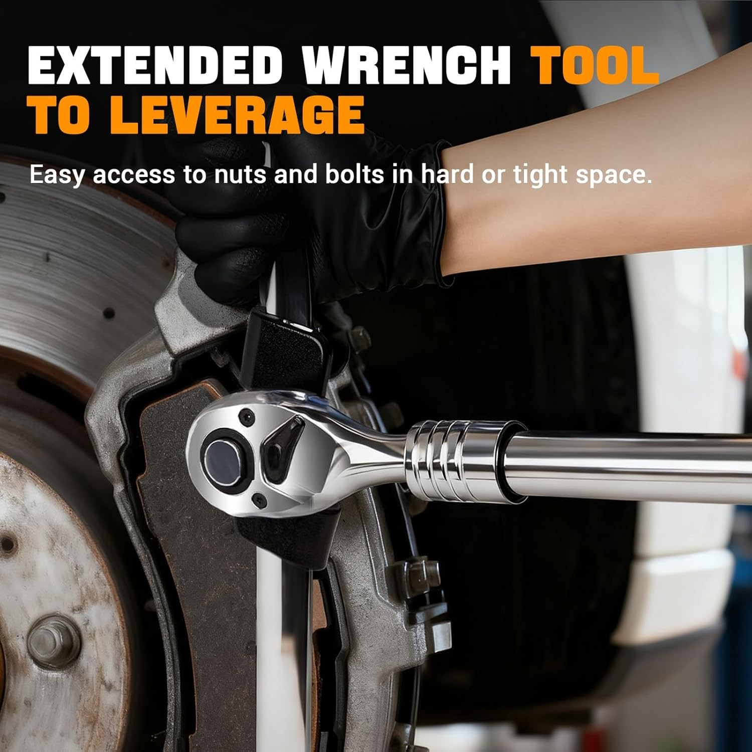Universal Wrench Extender 1/2 Inch Drive 21mm Hex Adjustable Torque Adapter