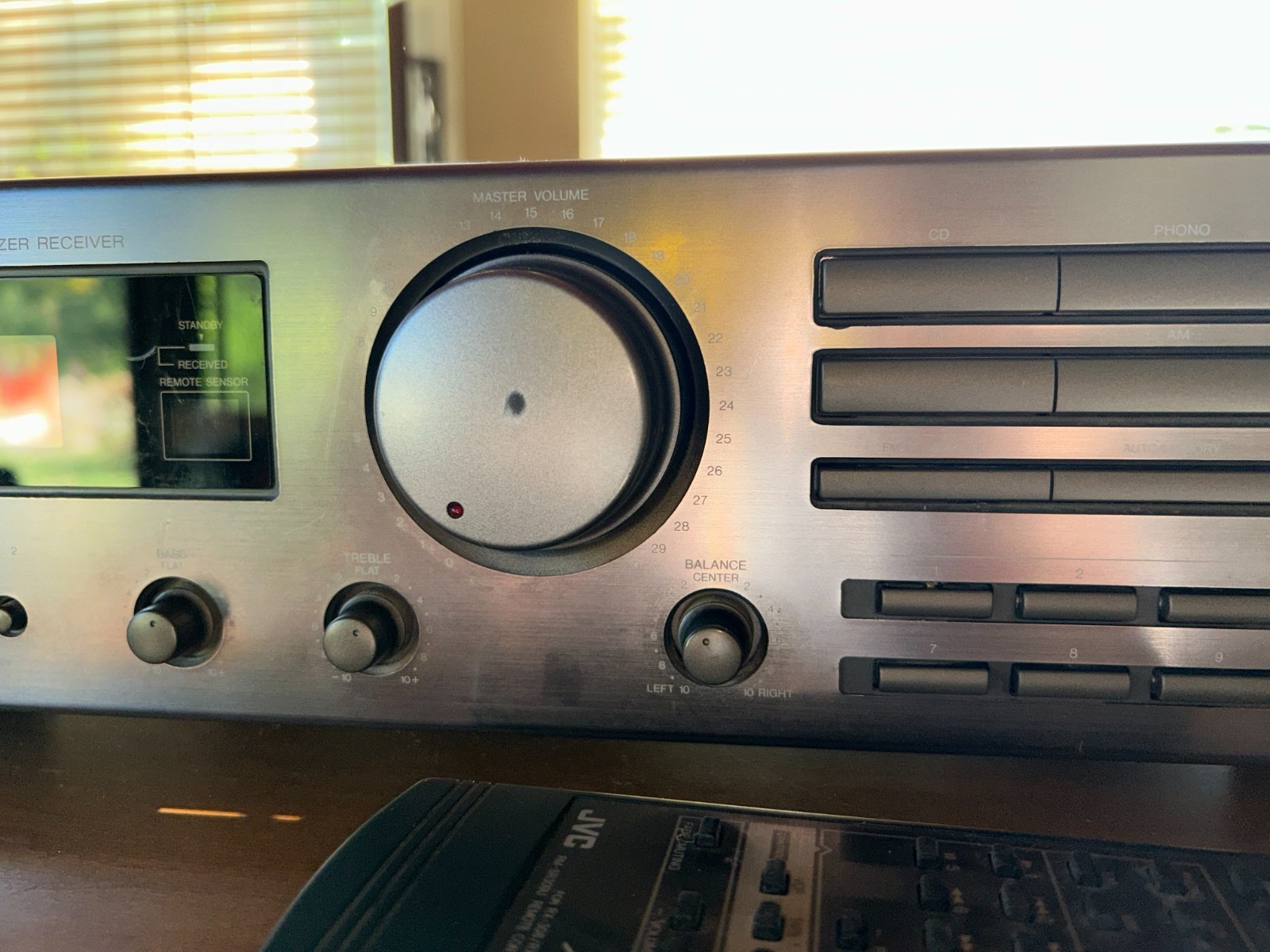 JVC RX-309 AM/FM Digital Stereo Receiver Remote Phono Inputs Bundle