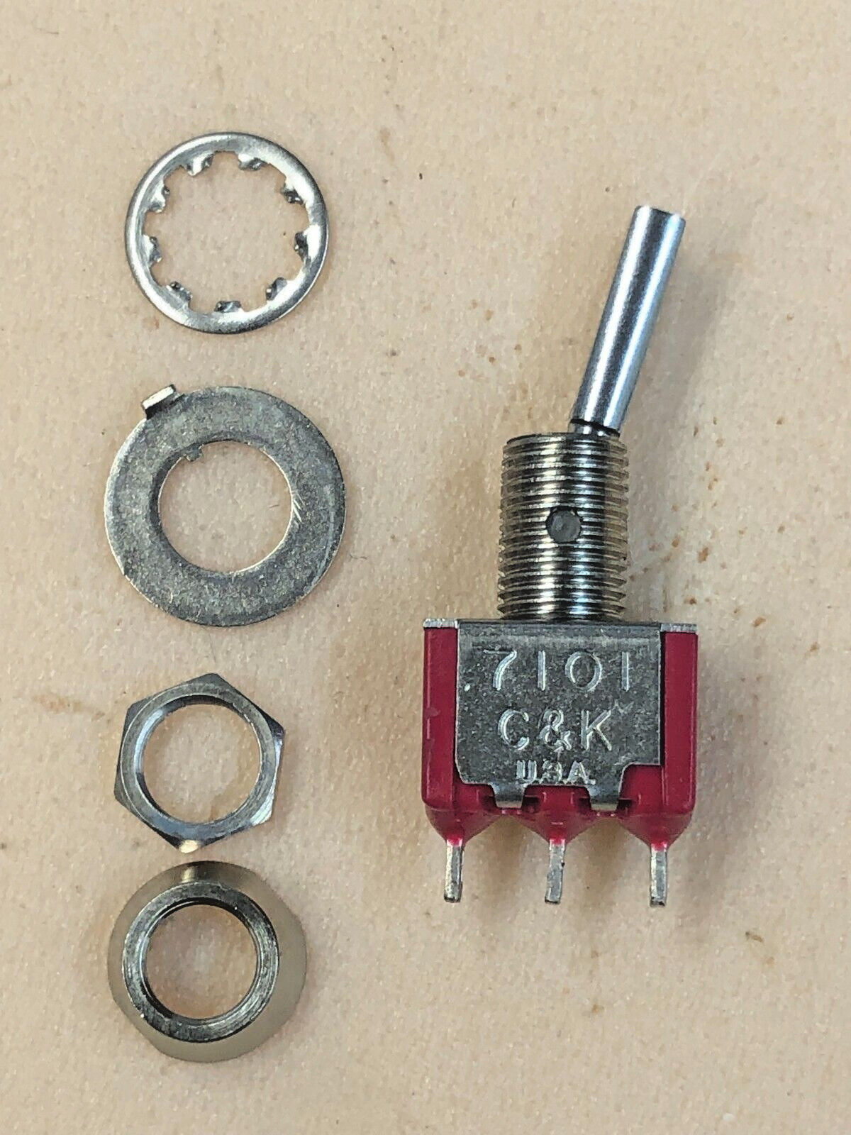 10pc C&K  7101P3YZQE   - Toggle Switch - NEW BULK Packaged 7101  **NOS