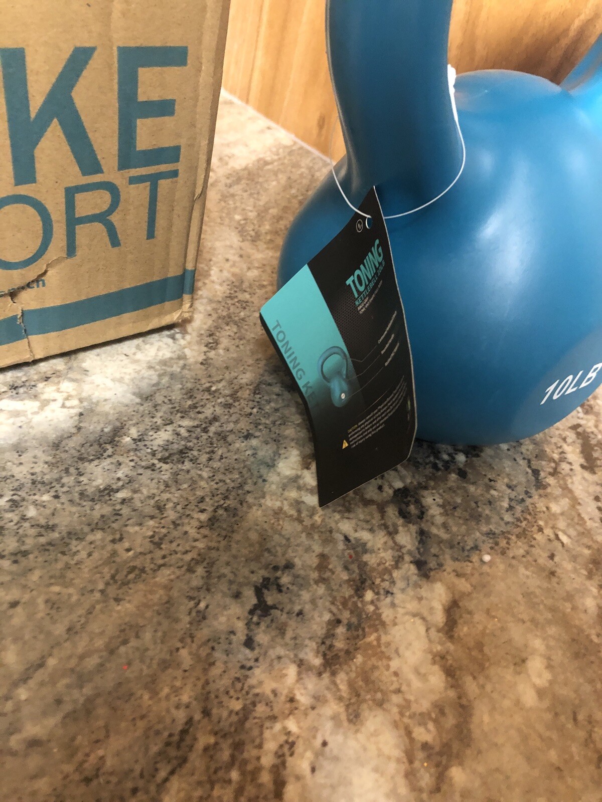 Open Box Mike Sport 10lb Blue Kettlebell