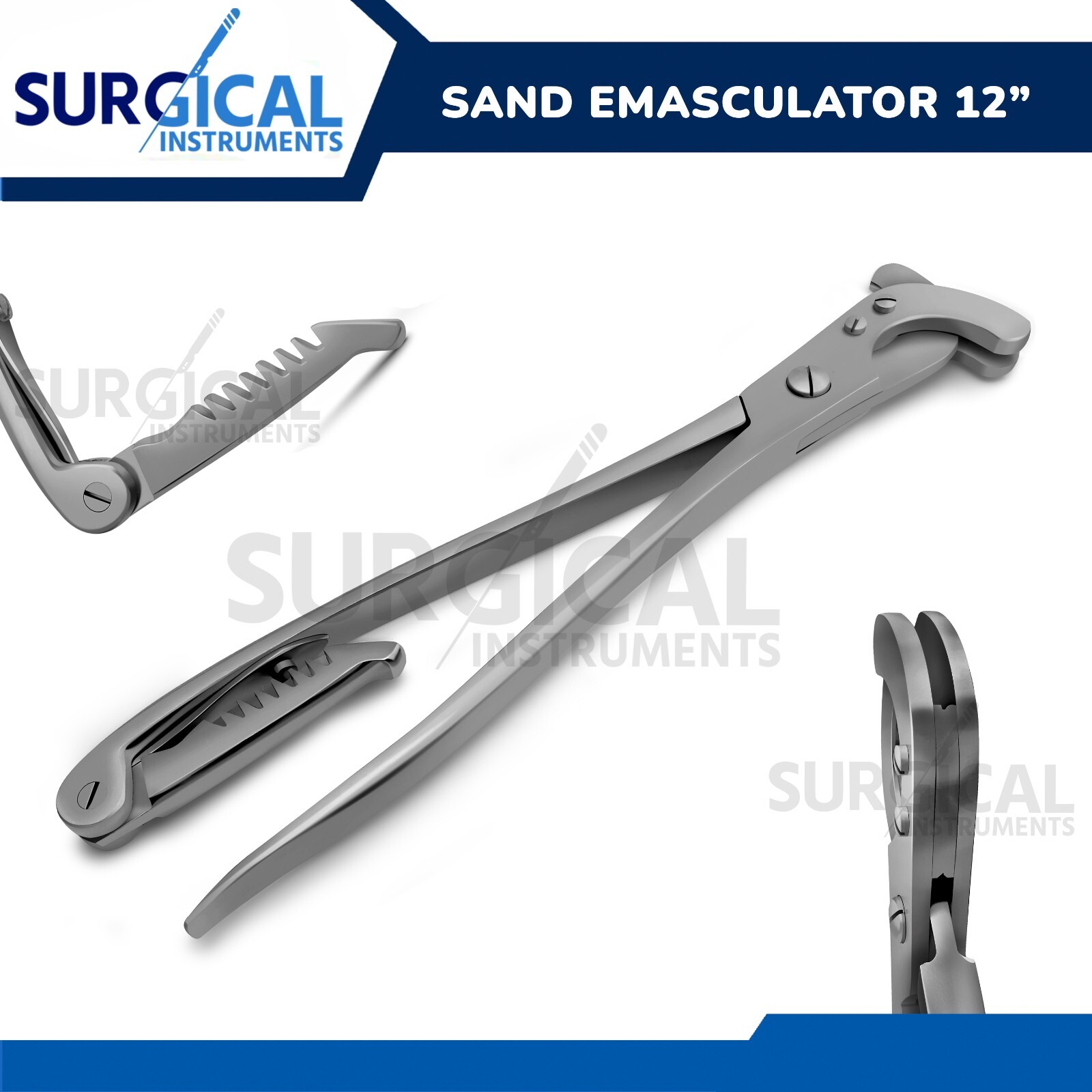 SAND'S Castrator Emasculator 12" (31 cm) Veterinary Instruments German Grade