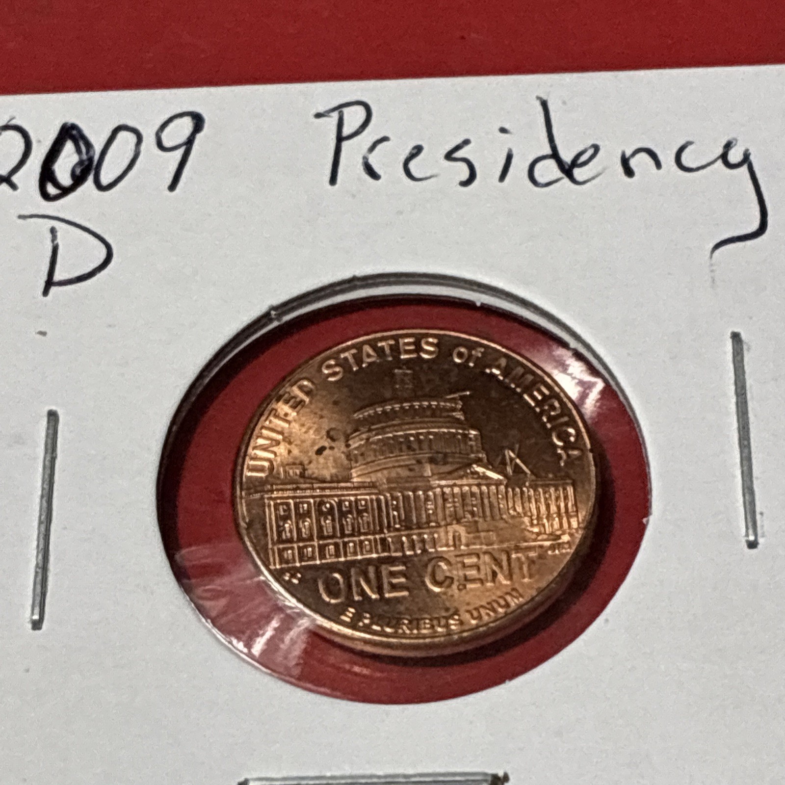 2009 D Lincoln Cent •Presidential Years • #260716 • BU  but has spots