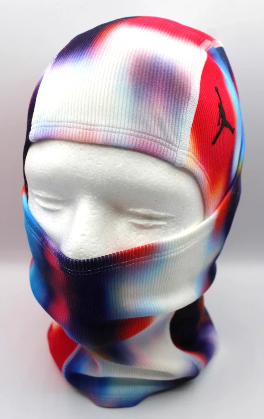 Nike Jordan Rib Knit Hood Balaclava Adult Men's Hot Lava/Black/White