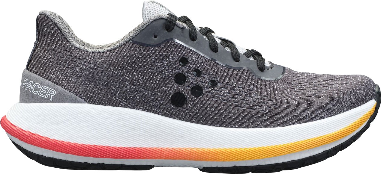 Craft Pacer Mens Running Shoes Grey Cushioned Comfort Sports Training Trainers