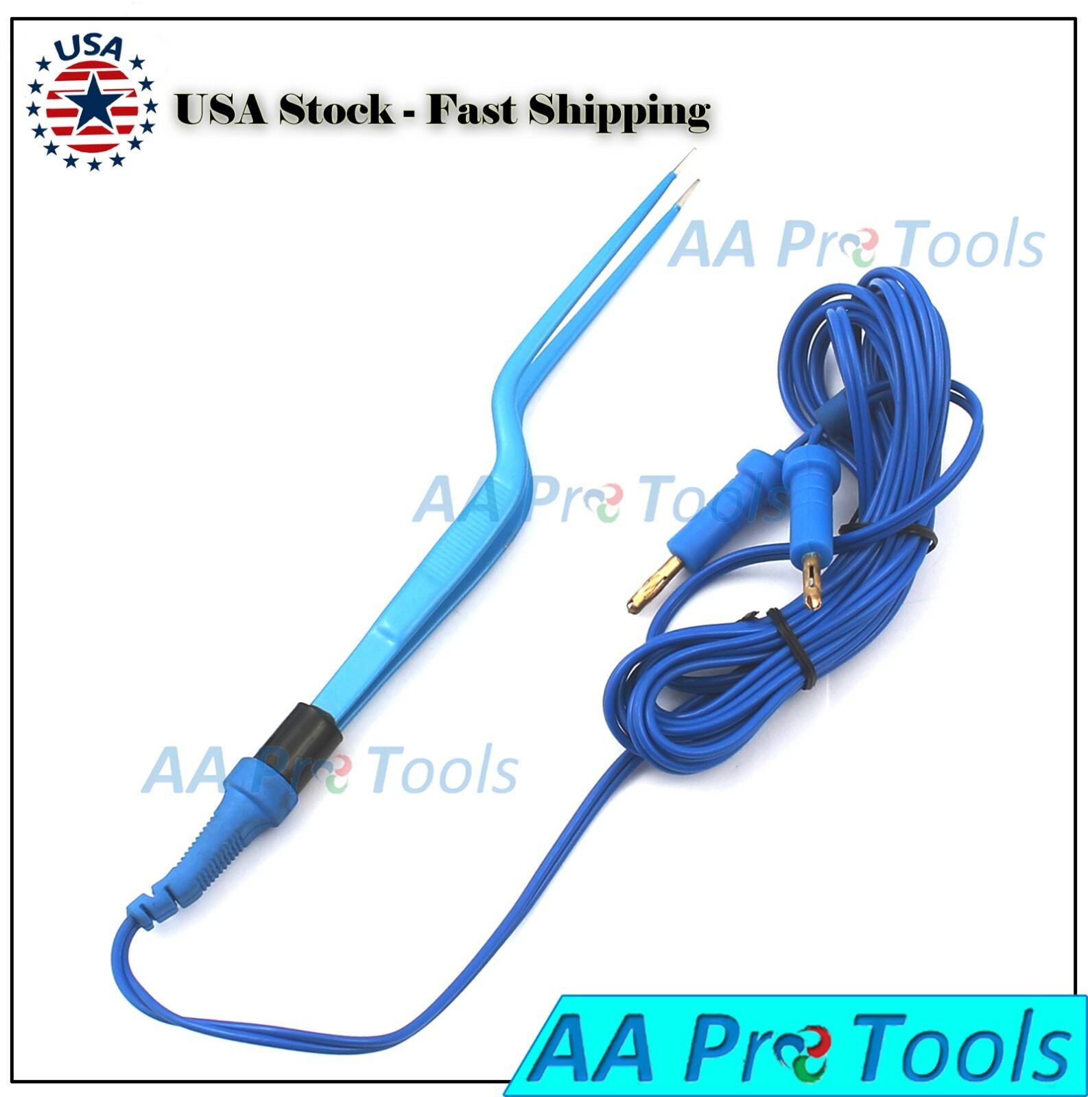 1 Piece Disposable Bipolar Bayonet Forceps 6" Electrosurgical Instruments El-034