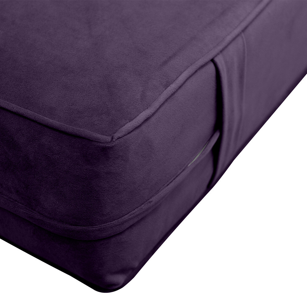 STYLE V5 Twin Velvet Pipe Trim Indoor Daybed Mattress Pillow |COVER ONLY| AD339