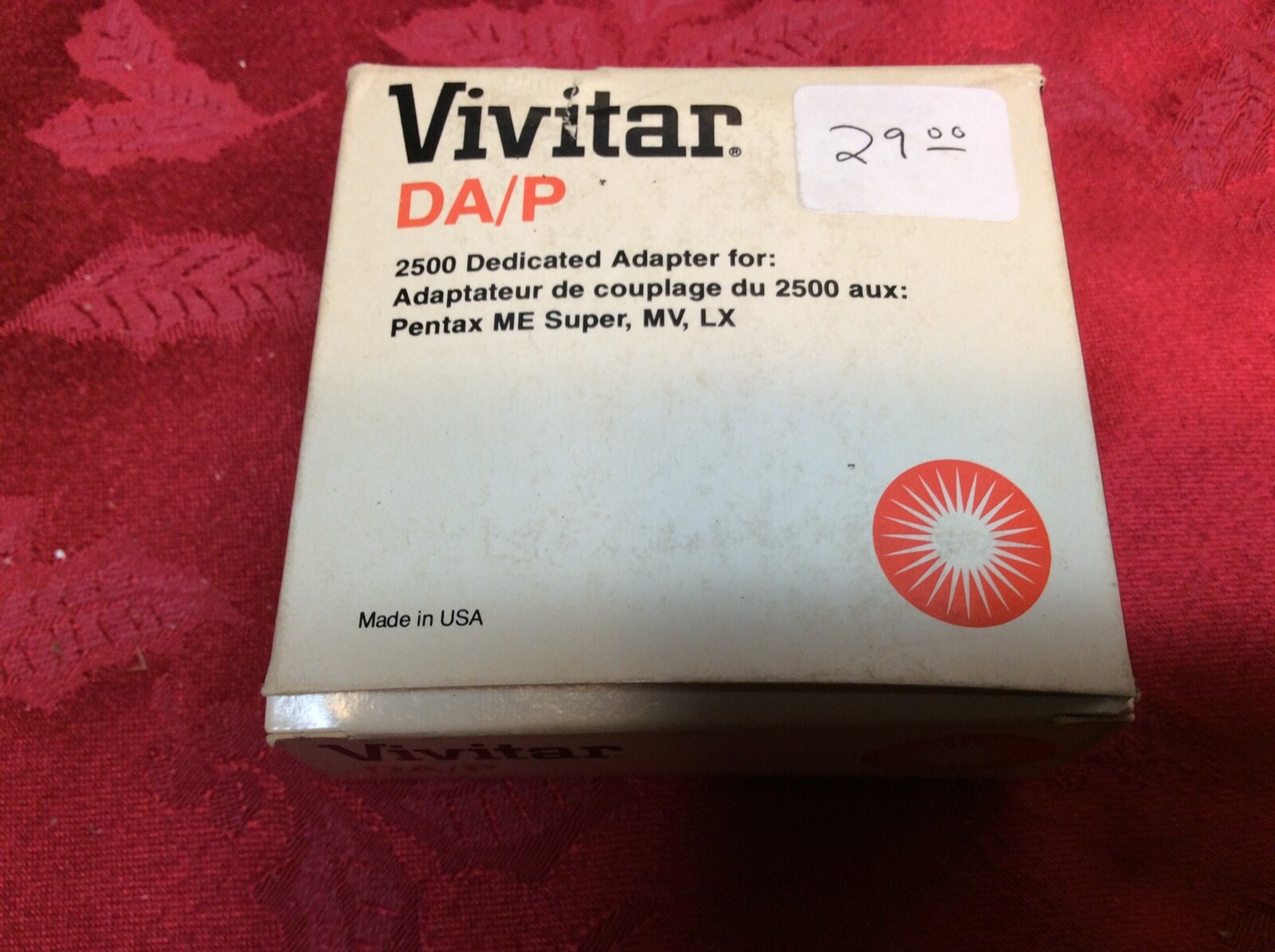 Vivitar DA/P 2500 Dedicated Adapter for ME Super, MV, LX