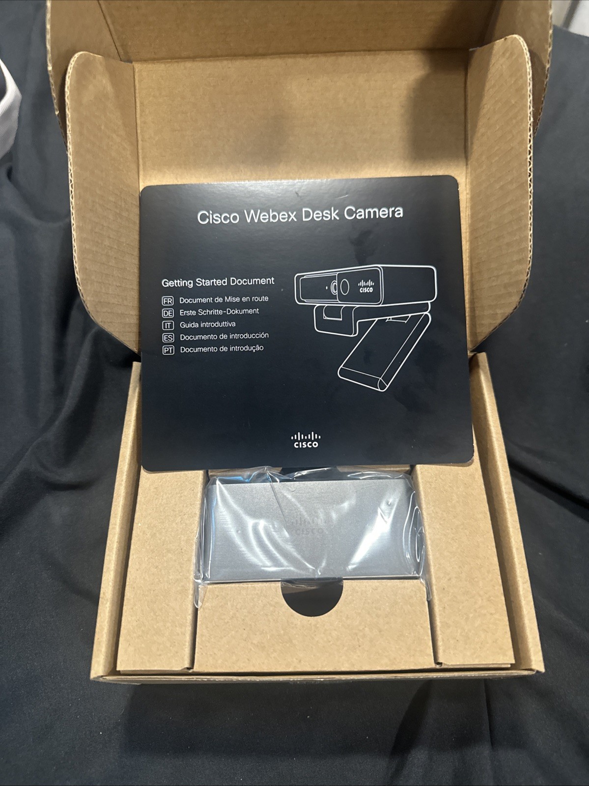 Cisco Webex Desk 4K Desk Camera - Black (CD-DSKCAM-C-US) Open Box