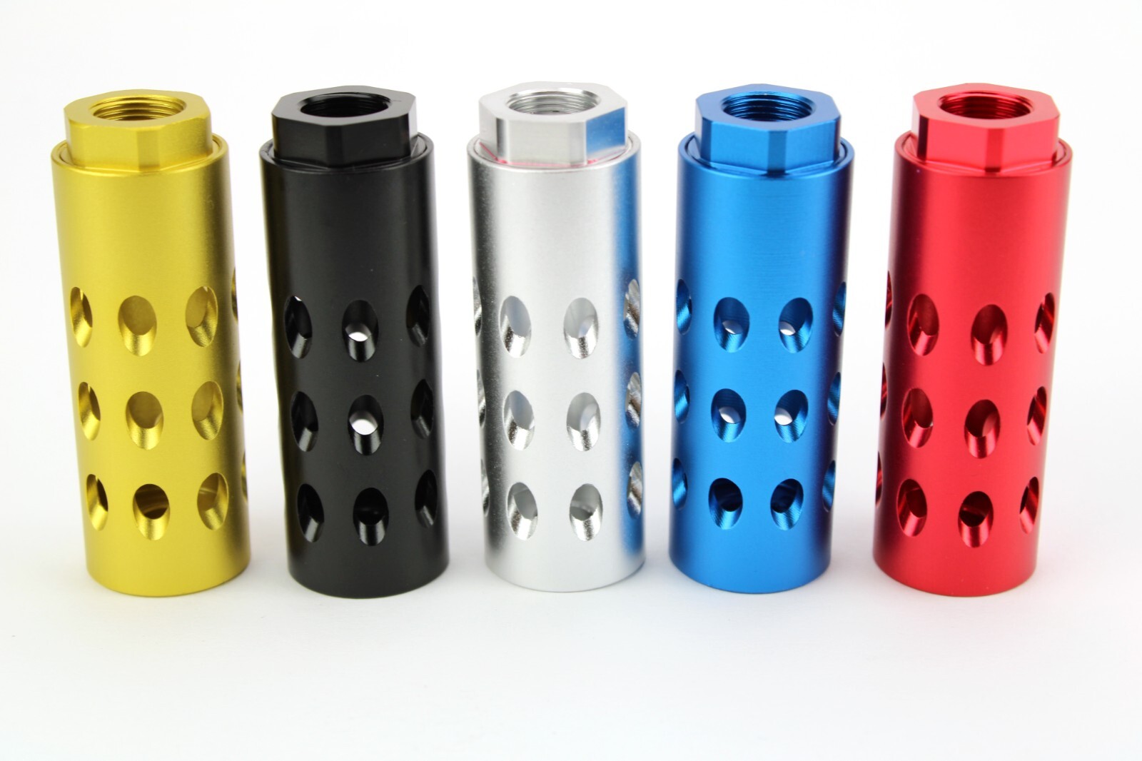 Aluminum 9/16x24 TPI Muzzle Brake Compensator for .40Cal - Color Var