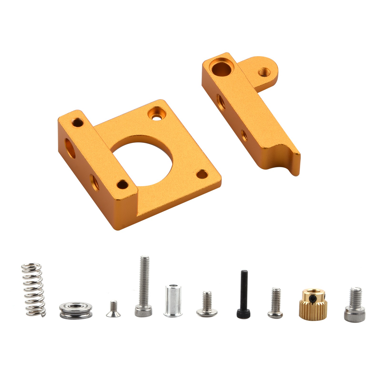 1Set MK8 Extruder Block Kit Left Hand For 1.75mm Filament 3D Printer Replacement
