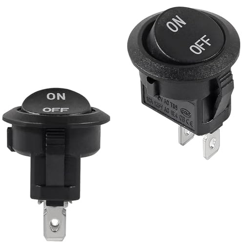 20PCS Round Rocker Switches On Off Switch Mini DC Circle Toggle Switch 20pcs