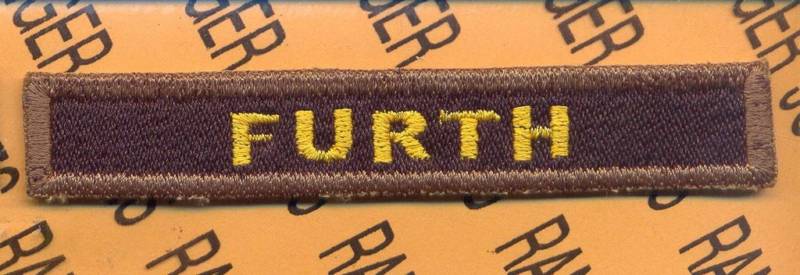 1st Armored Div FURTH Armor Tank TAB patch