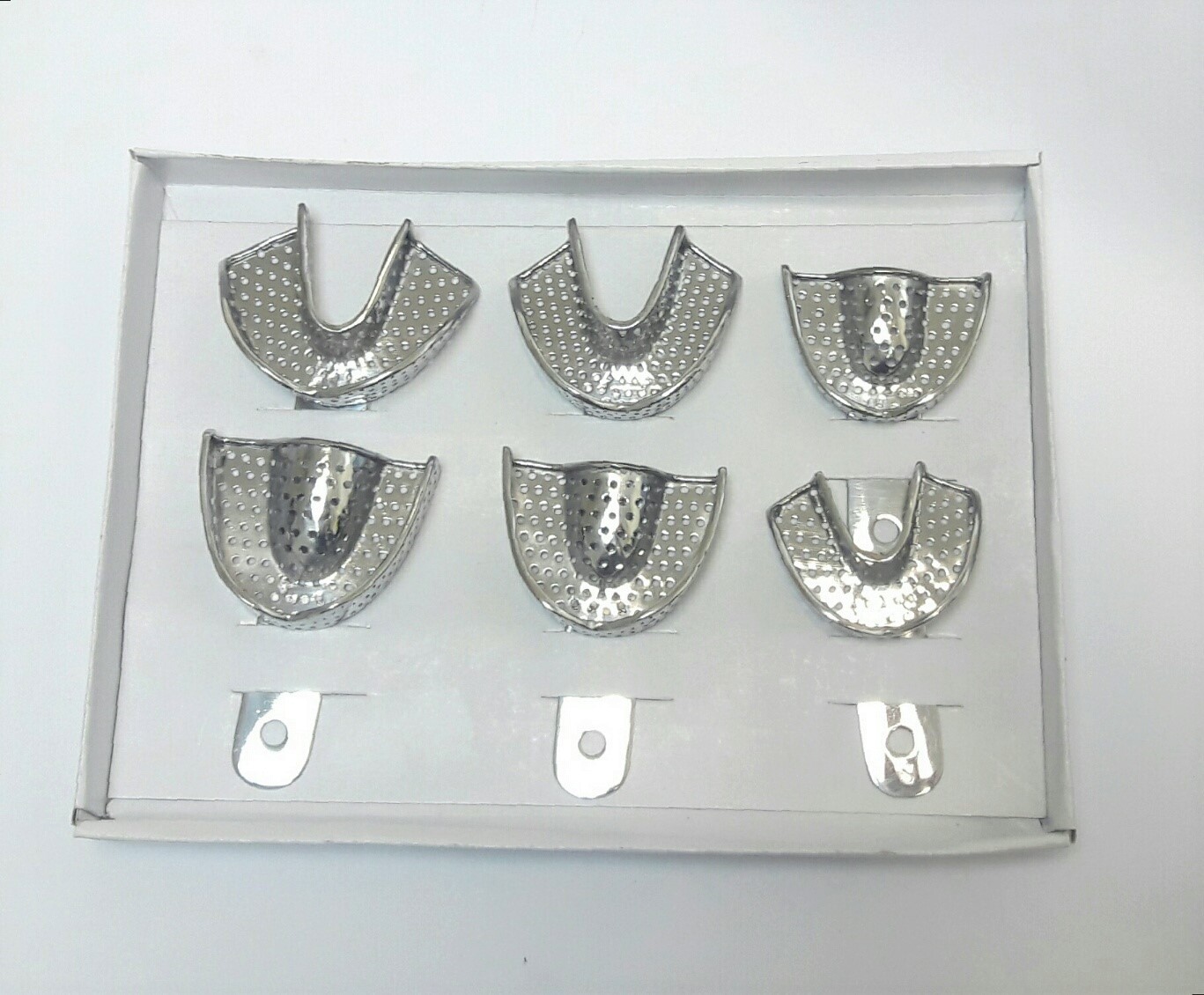 Metal Impression Trays - Adult Set of 6