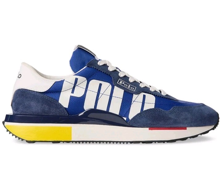 Polo Ralph Lauren Men's Train 89 Logo Color blocked Lace-Up Sneakers Multi Size