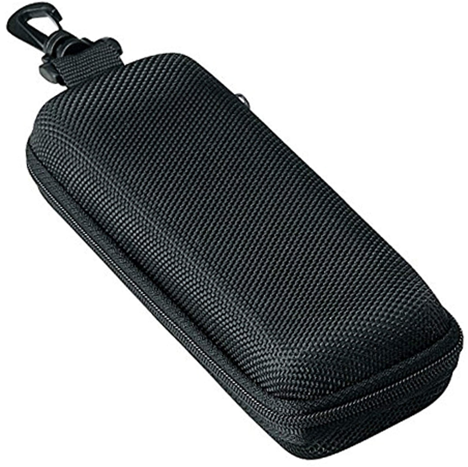 M-world Men's Urethane Semi-Hard Glasses Case (W/Zipper Closure & Hook) Square