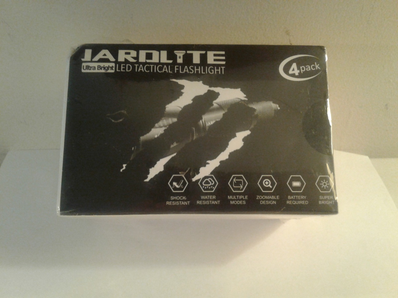 NEW Jardlite 4L 1000 LED Tactical Flashlight 4-Pack - SEALED